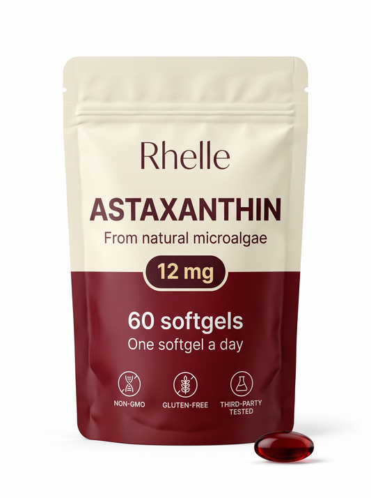 Rhelle Astaxanthin 12mg softgel pouch